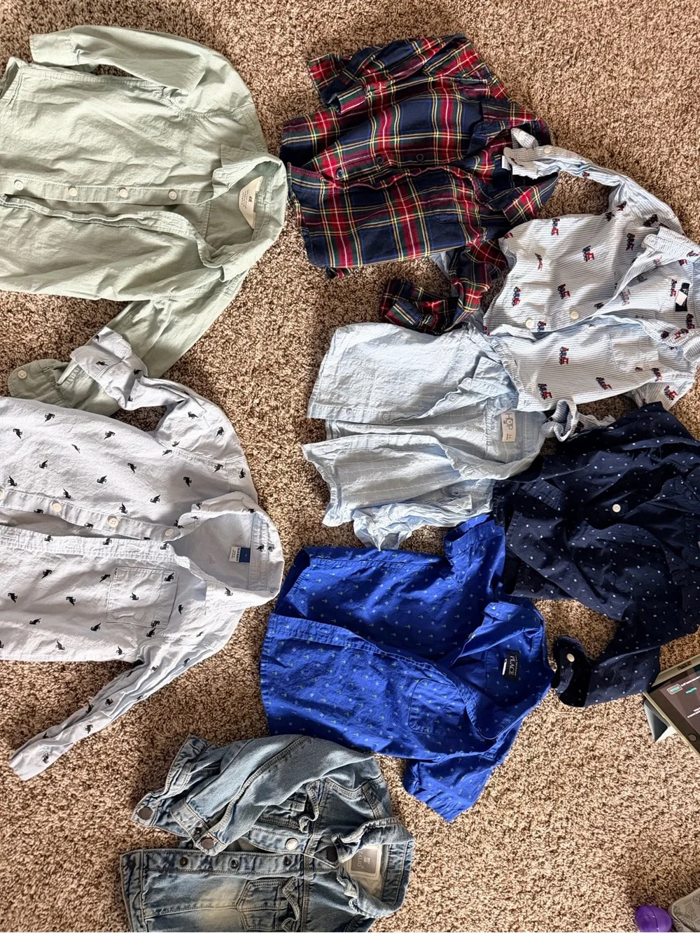 Bundle of formal casual button down shirts 2T